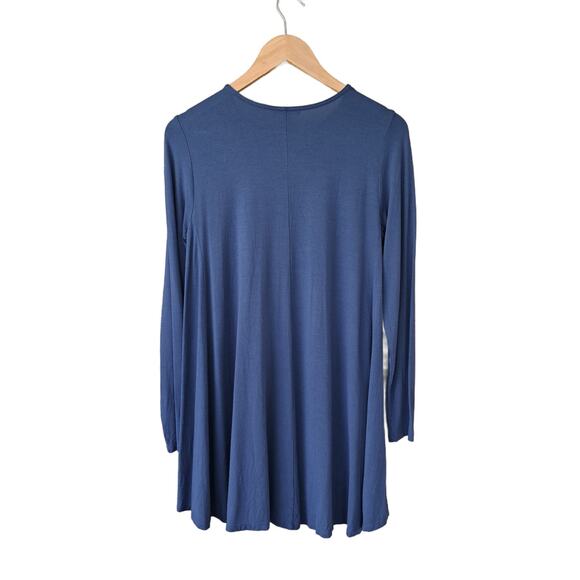 Eileen Fisher Blue Long Sleeve Swingy Tunic Top Size Small - Picture 6 of 7